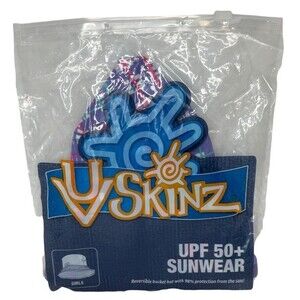 UV Skinz Bucket Hat Girls Toddler 3T UPF 50+ Sunwear Beach Vacation Resort Swim